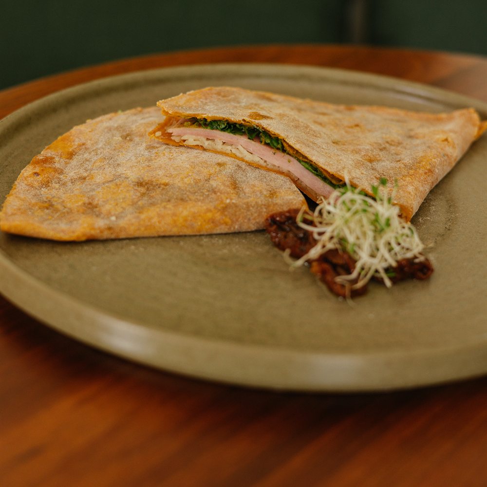 Sweet Potato Piadina served at OLIVO