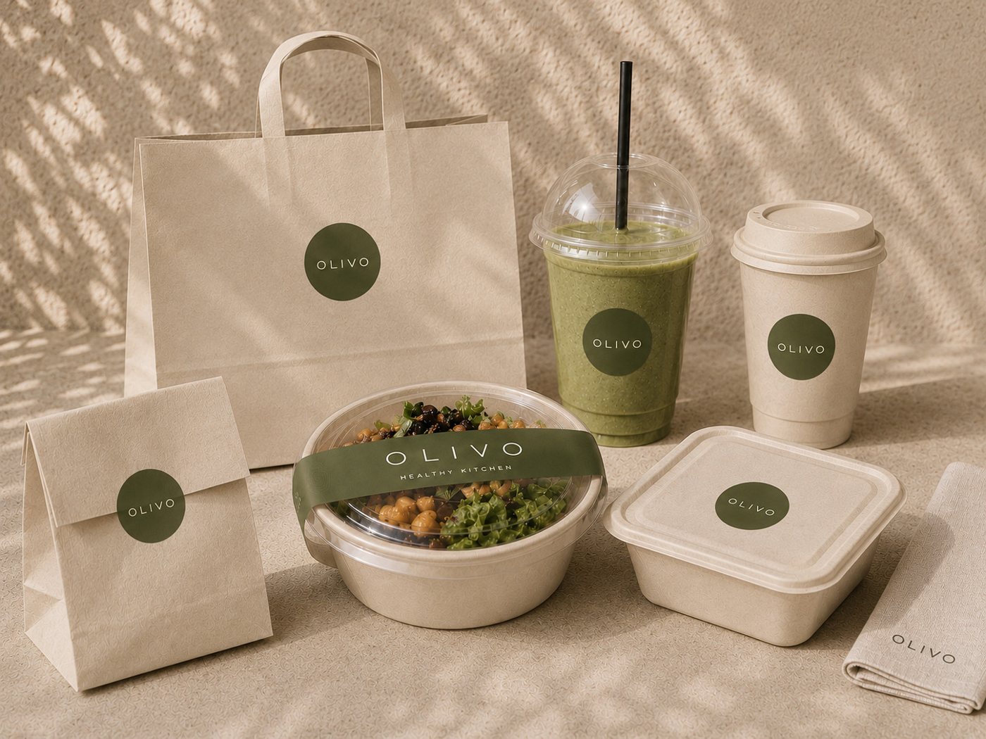 Sistema completo de packaging OLIVO